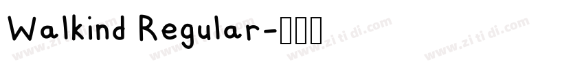 Walkind Regular字体转换